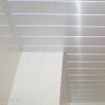 (SL_14С) Размер 1,74 м. х 1,74 м. - Алюминиевый качественный реечный потолок белый матовый в комплекте