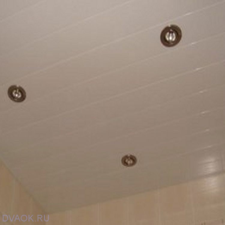 Реечный потолок в комплекте белый - Размер 1.75 м х 1.75 м