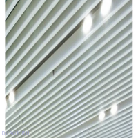 Металлическая потолочная рейка пластинообразного дизайна A91/SP - цвет белый