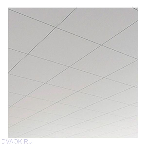 Потолок Rockfon Blanka 1200х600х20 - цвет белый кромка E15