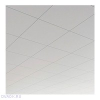 Потолок Rockfon Blanka 900х900х25 - цвет белый кромка D