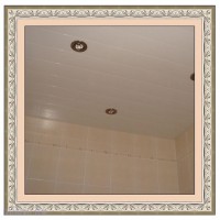 Реечный потолок для ванной в комплекте белый матовый 1.95 м. х  1.80 м.