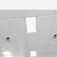 Дизайнерская плита для потолка Армстронг Graphis Linear MicroLook 600х600х17