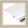 (20_С) Размер 2,1 м. х 2 м. - Алюминиевый качественный реечный потолок Белый матовый в комплекте