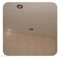 Качественный реечный потолок белый матовый в комплекте - Размер 2.2 м. x 1.8 м.