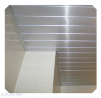 Качественный реечный потолок белый матовый в коридор комплекте - Размер 2 м. x 1.5 м.