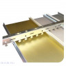 (109_С) Размер 3 м. х 3 м. - Алюминиевый качественный реечный потолок Металлик в комплекте
