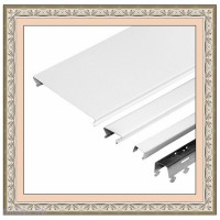 Алюминиевый комплект реечного потолка белый - Размер 2.4 м. х 1.8 м. 
